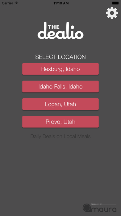 The Dealio iPhone screenshot 2 - Food & Drink app