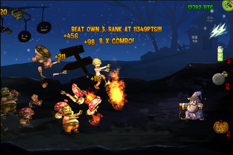 Magical Zombie Smasher Lite screenshot 4