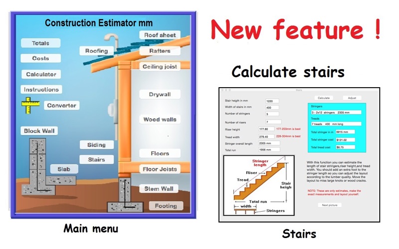 Screenshot #1 pour Construction Estimator mm