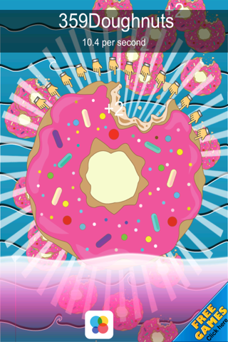 Donut Fast Tap Clicker - Sweet Food Click Time Adventure Free screenshot 2