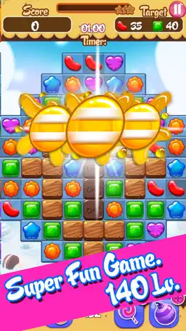 Game screenshot Gummy Fruit Sweet Deluxe mania : Match 3 Free Game apk