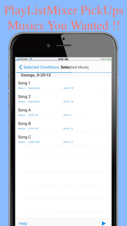 Play List Mixer ~The Easiest PlayList Maker~