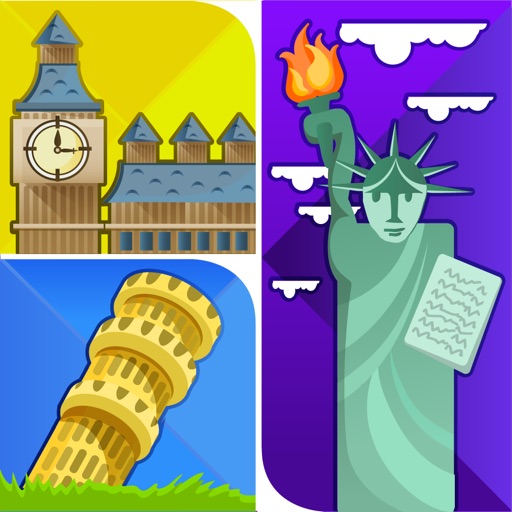 Guess the City Puzzle Icon Quiz – 1 Picture 1 Word Game for Kids PRO icon