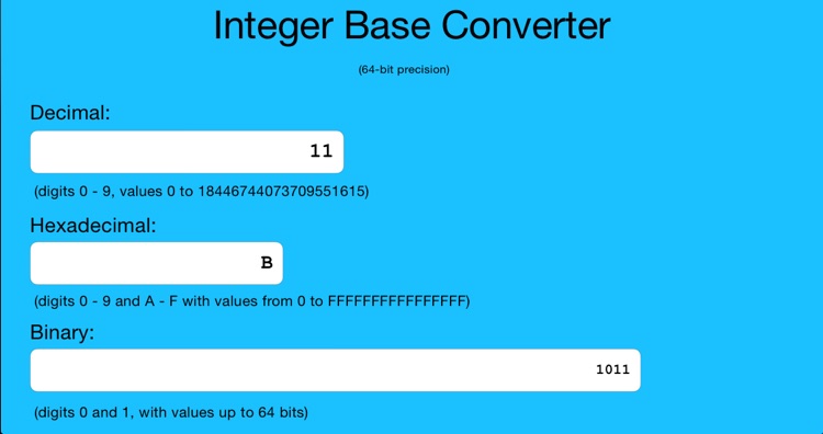 Integer Base Converter screenshot-4