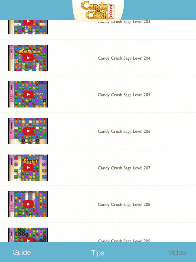 Tips, Video Guide for Candy Crush Saga Game - Full walkthrough strategy