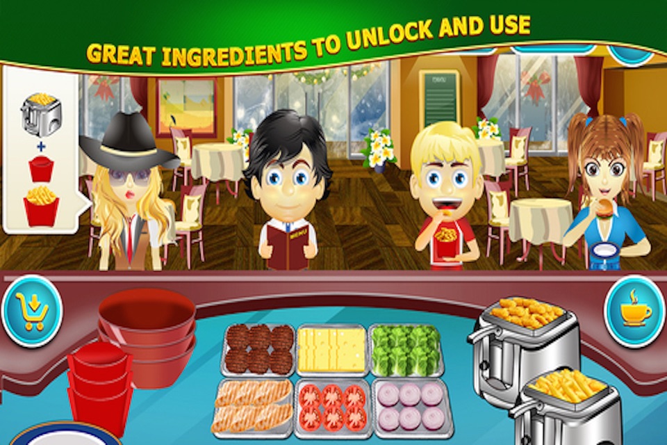 Hamburger Shop - restaurant chef cook dash story screenshot 4