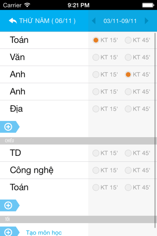 Thời Khóa Biểu screenshot 4