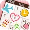Deco Calendar is the application the same way as to put the sticker on your calendar, you can easily manage the event in the image