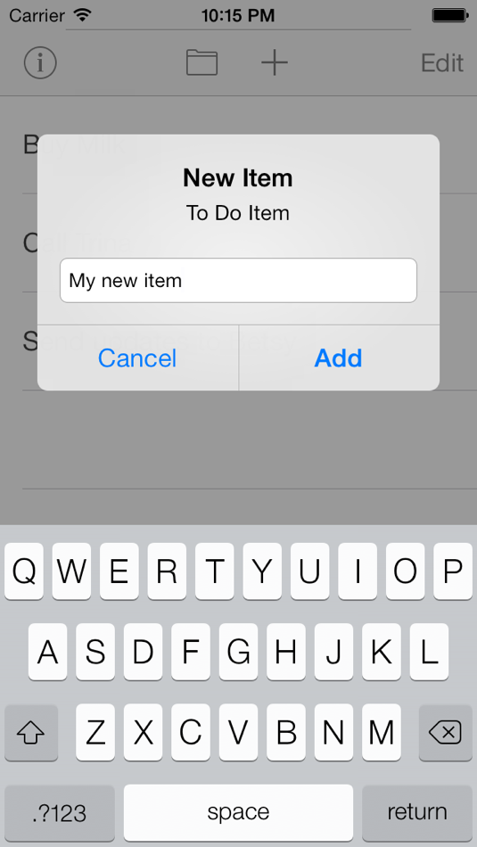 #1. To Do (iOS) 由: Erica Sadun