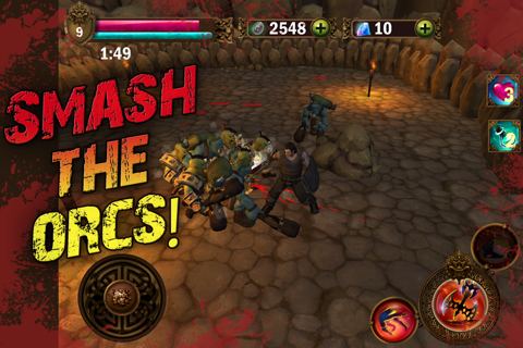 Angry Warrior: Eternity Slasher 3D Fantasy Battle With Orcs screenshot 2