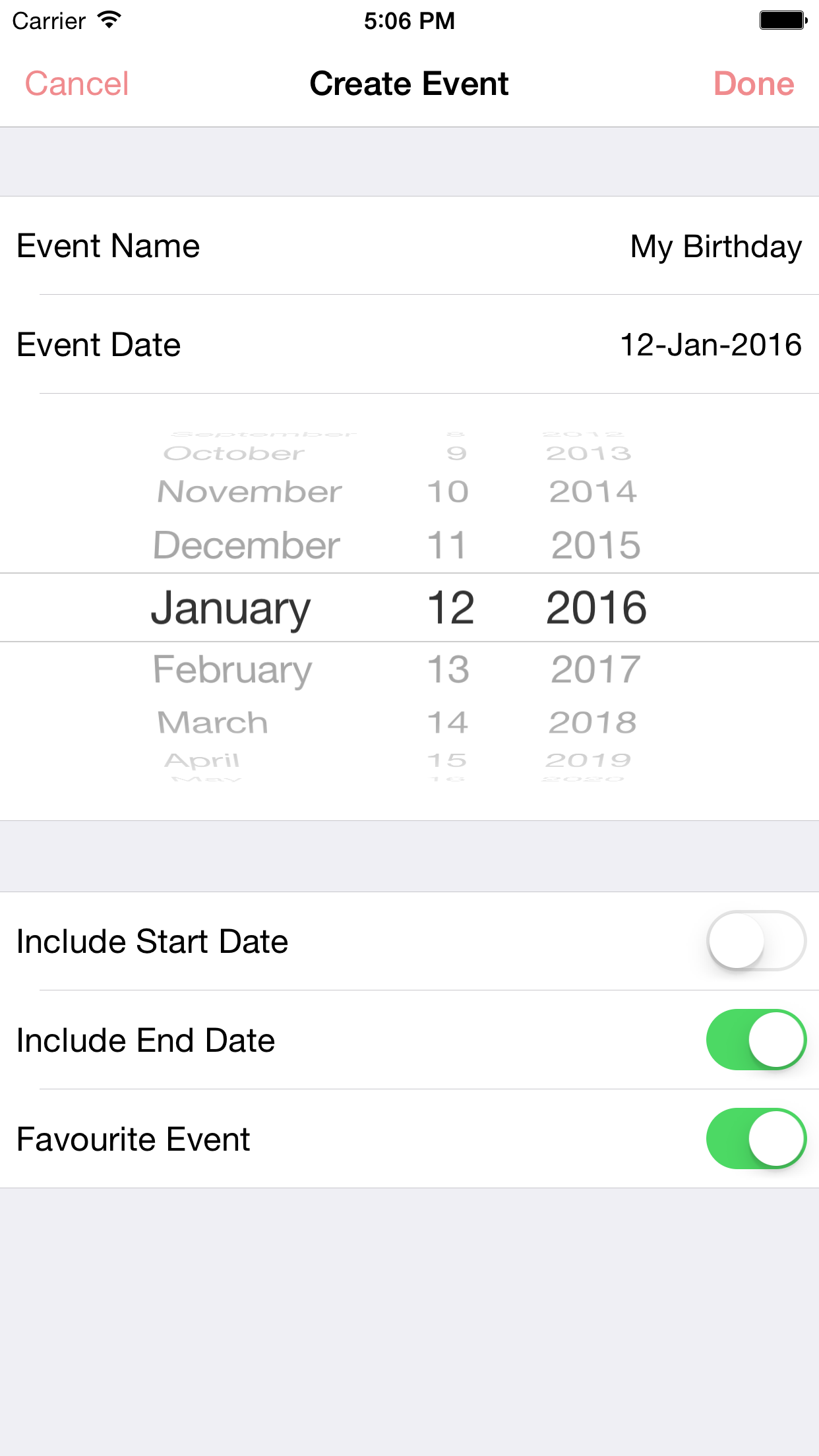 Days-to-Date screenshot 3