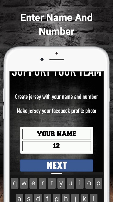 Make My American Football Jersey iPhone screenshot 2 - Sports app