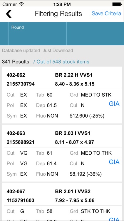 DX Mobile Stock Viewer