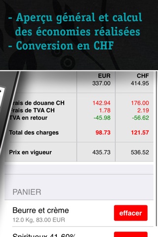 Douane & TVA CH screenshot 2