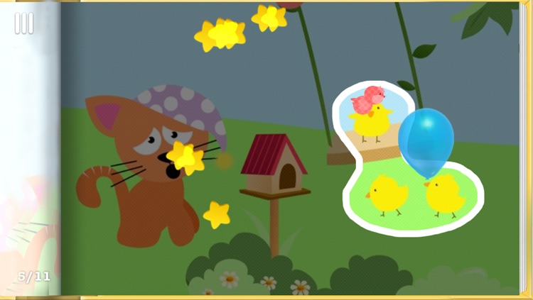 Sleepy Cat Prepositions - Learn English prepositions for kids