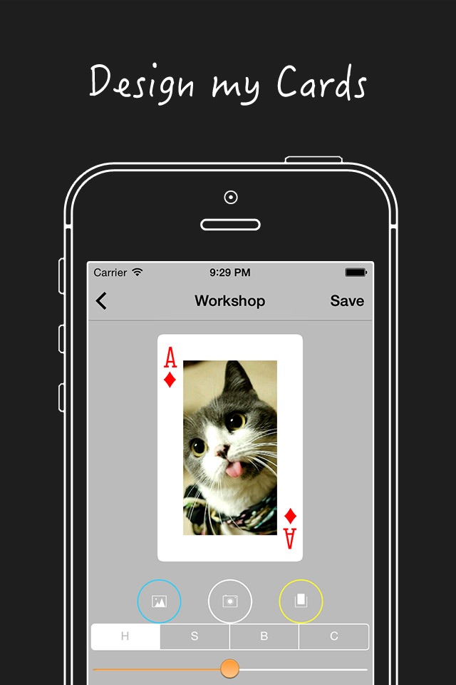 PokerCam (create decks, design cards, play game: FreeCell) screenshot 2
