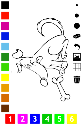 Dog Coloring Book for Little Children: Learn to draw and color dogs, puppies and funny pet scenes screenshot 2