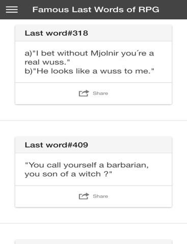 Screenshot #5 pour Famous Last Words of RPG Lite