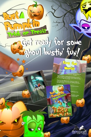 A Spooky Halloween Match 3 Mania Game - Bust A Pumpkin Free HD screenshot 4