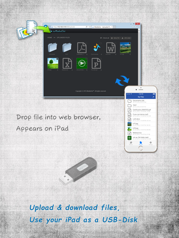 Screenshot #4 for iMediaOut - Easy file transfer