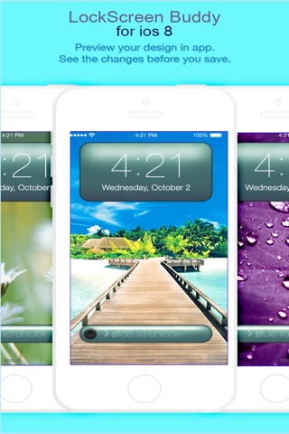 Magic LockScreen FancyLock for iOS8 - Pimp your lock screen wallpaper screenshot 3
