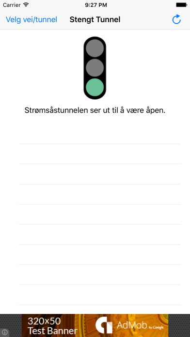 Stengt Tunnel - er veien åpen? Screenshot