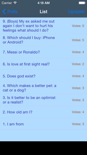 Opinion poll
