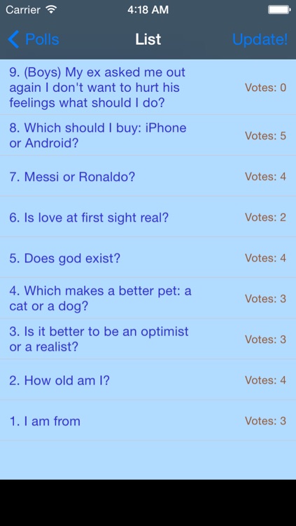 Opinion poll