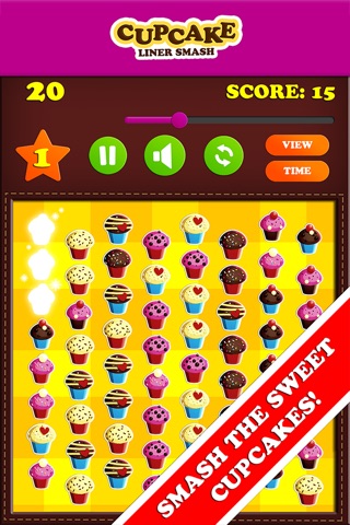 Cupcake Liner Smash Free - Arrange Bakings In Row screenshot 2