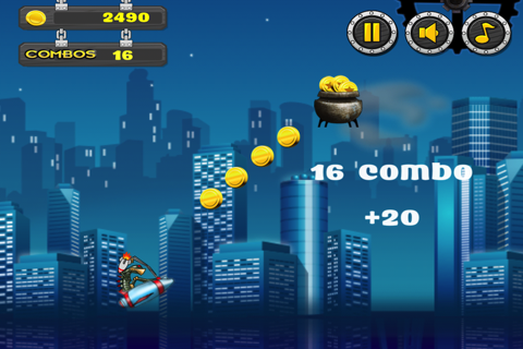 Attack of the Robot Sky Surfers Fun Free Game screenshot 3