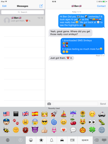 SMS Smileys Free - New Emoji Iconsのおすすめ画像2