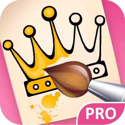 Princess Coloring Book Pro iOS App
