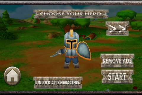 3D Tiny Hero-es vs Monster Defence Game for Free screenshot 2