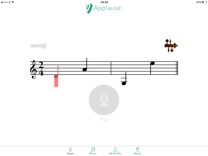 Applause learn to play the violin quickly and accurately