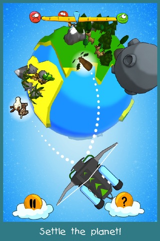 Geo Game: settle the planet! Giraffe, kangaroo, monkey, elephant, bear and penguin dream to find a house. screenshot 3