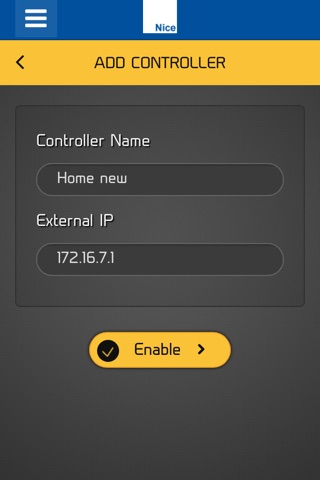 Nice Gate Operator Wifi Control screenshot 3