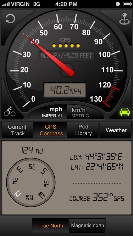 GPS speedometer Trip Computer (Car speedometer, Bike cyclometer )