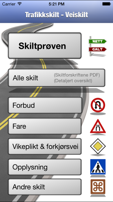 Trafikkskilt - Veiskilt Screenshot