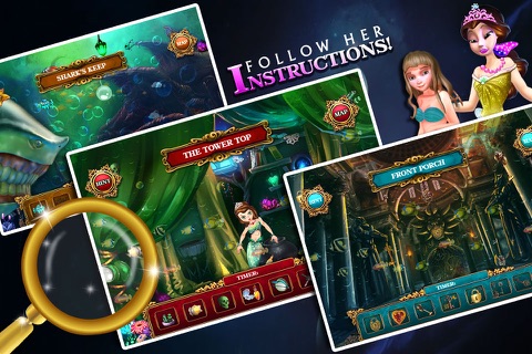 Hidden Object Mermaid House - Underwater Mystery Hidden Objects Game screenshot 3