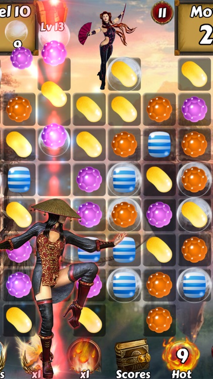 Kung Fu Candy Quest - Help Master Panda battle kungfu fighting warriors