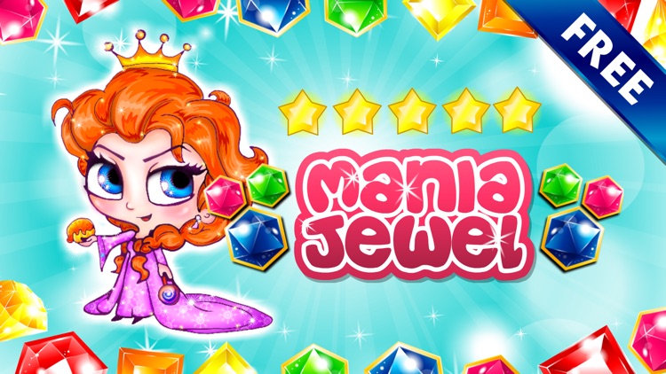 Mania Jewel's Match-3 - diamond game and kids digger's quest hd free