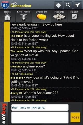 Navbug Traffic Reports screenshot 2