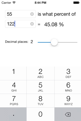 Percentage Calculator ++ screenshot 3