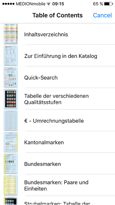 Zumstein 2.0,  the catalogue for stamp collectors iPhone screenshot 3 - Book app