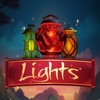 Lights - Casino Slots Machine by NetEnt with glowing colored lights and lamps