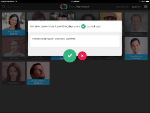 SnapAttendance Time Clock screenshot 3