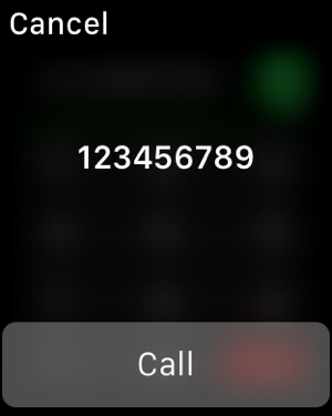 ‎Phone Dialer for Apple Watch Screenshot