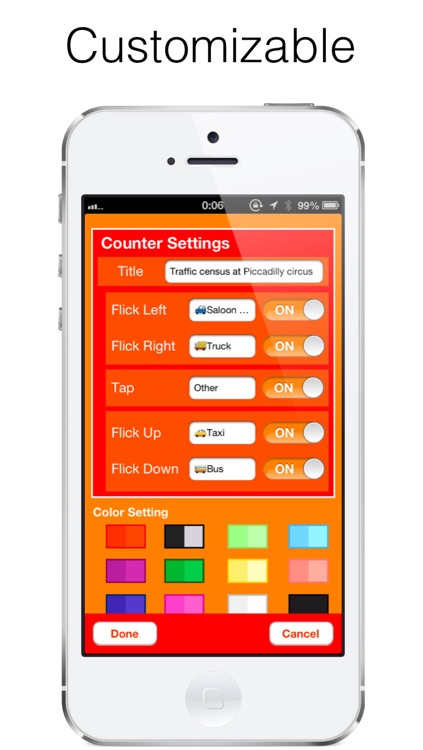 Flick Counter - Tally Counter , Measure without looking at the screen screenshot-4