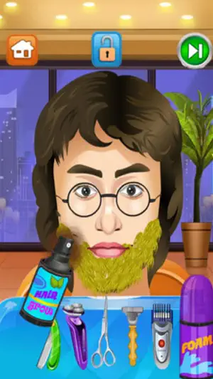 Celebrity Shave Beard Makeover Salon & Spa - hair doctor girls games for kids screenshot 4