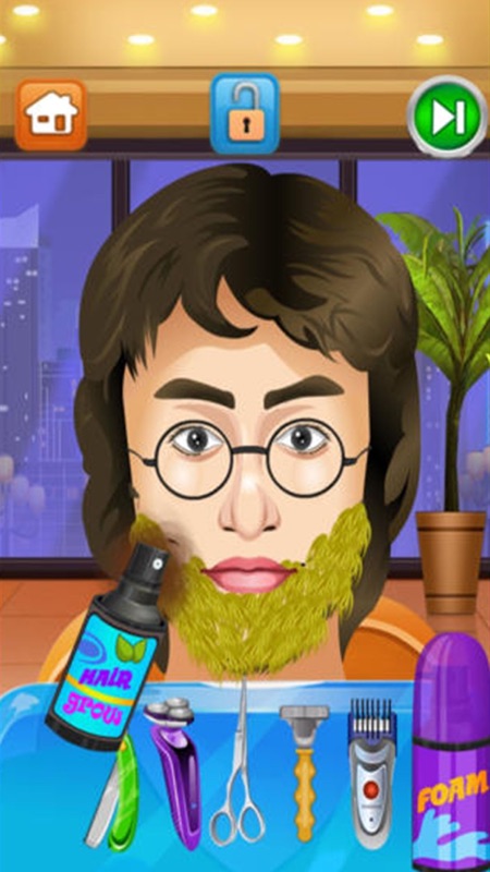 Celebrity Shave Beard Makeover Salon & Spa - hair doctor girls games for kids screenshot 4